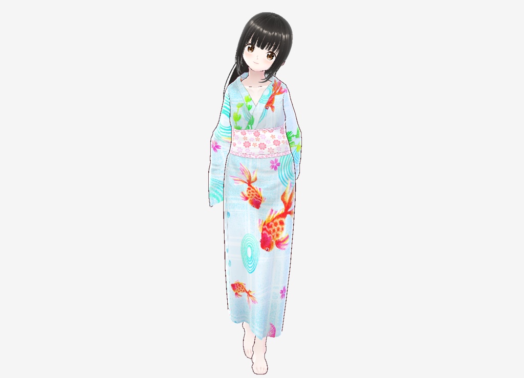 浴衣(金魚柄)