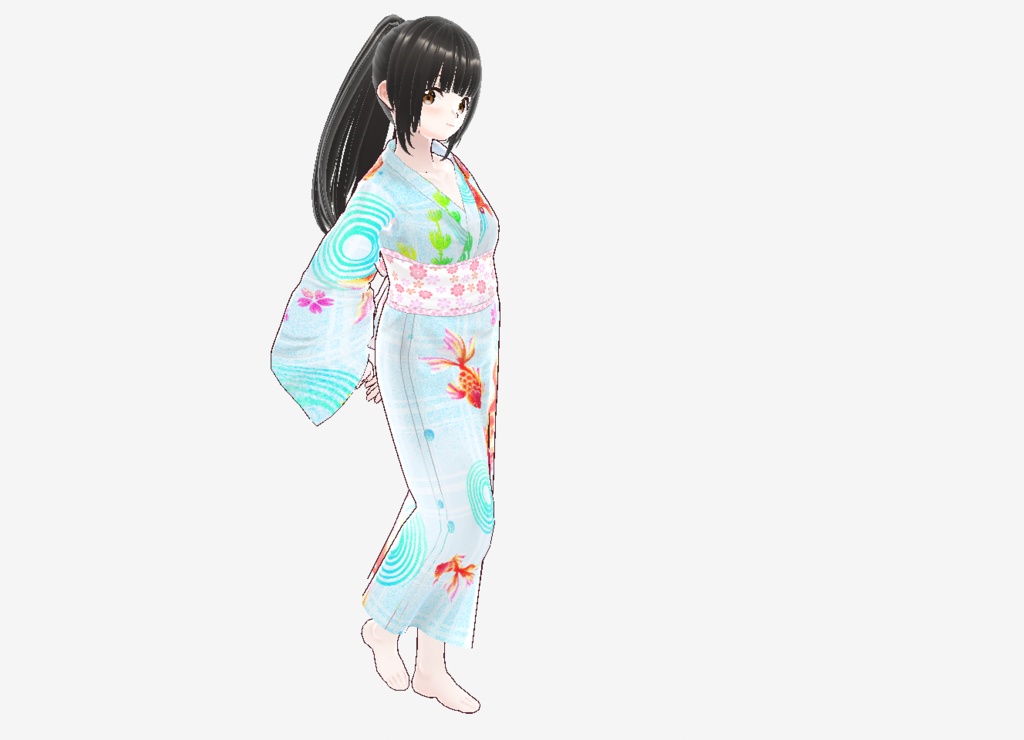 浴衣(金魚柄)