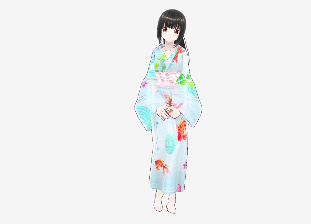 浴衣(金魚柄)