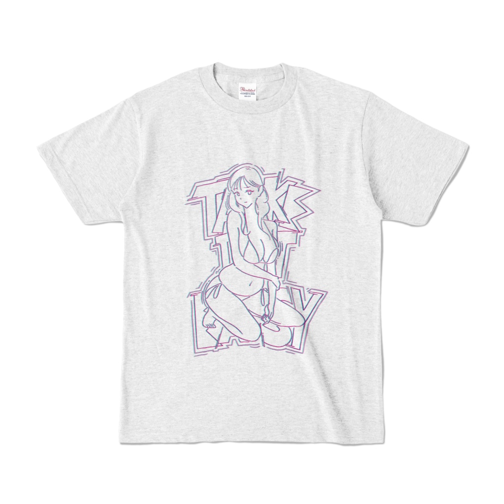 GRA-girl take it easy オリジナルイラストTシャツ