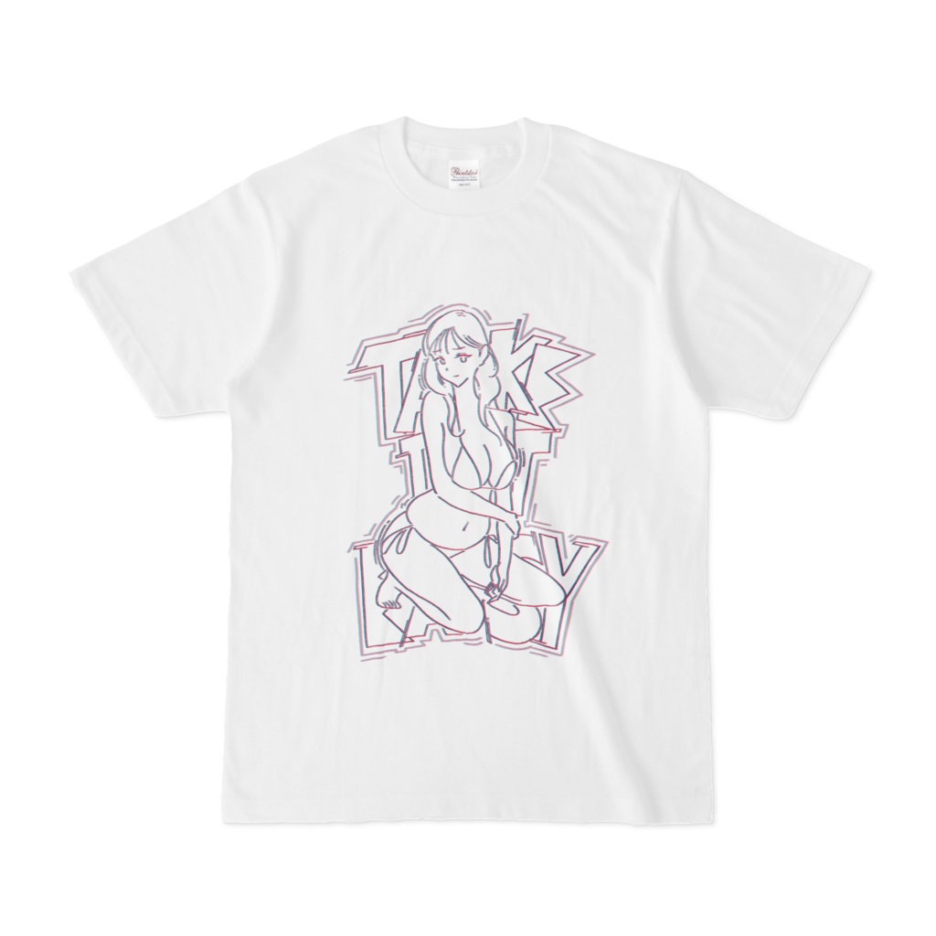 GRA-girl take it easy オリジナルイラストTシャツ
