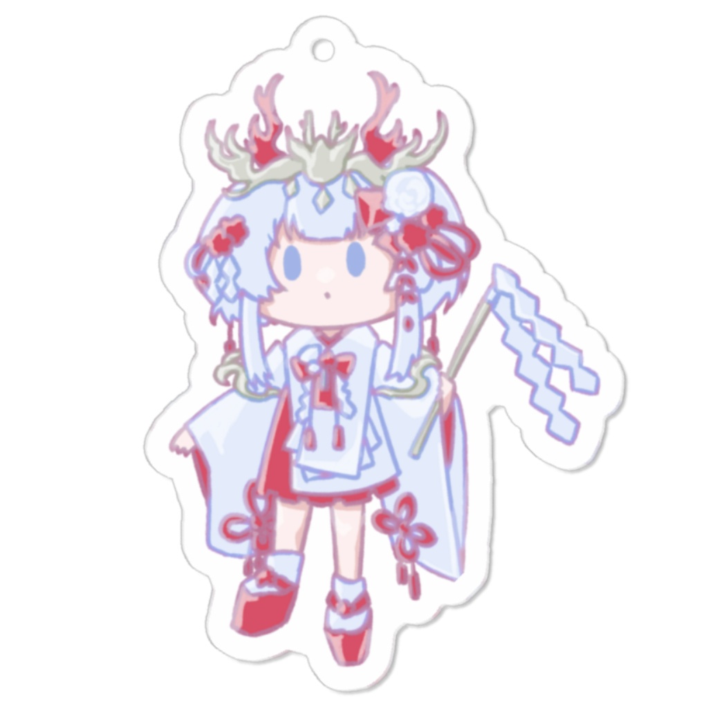 杏森李_ミニキャラ_アクリルキーホルダー