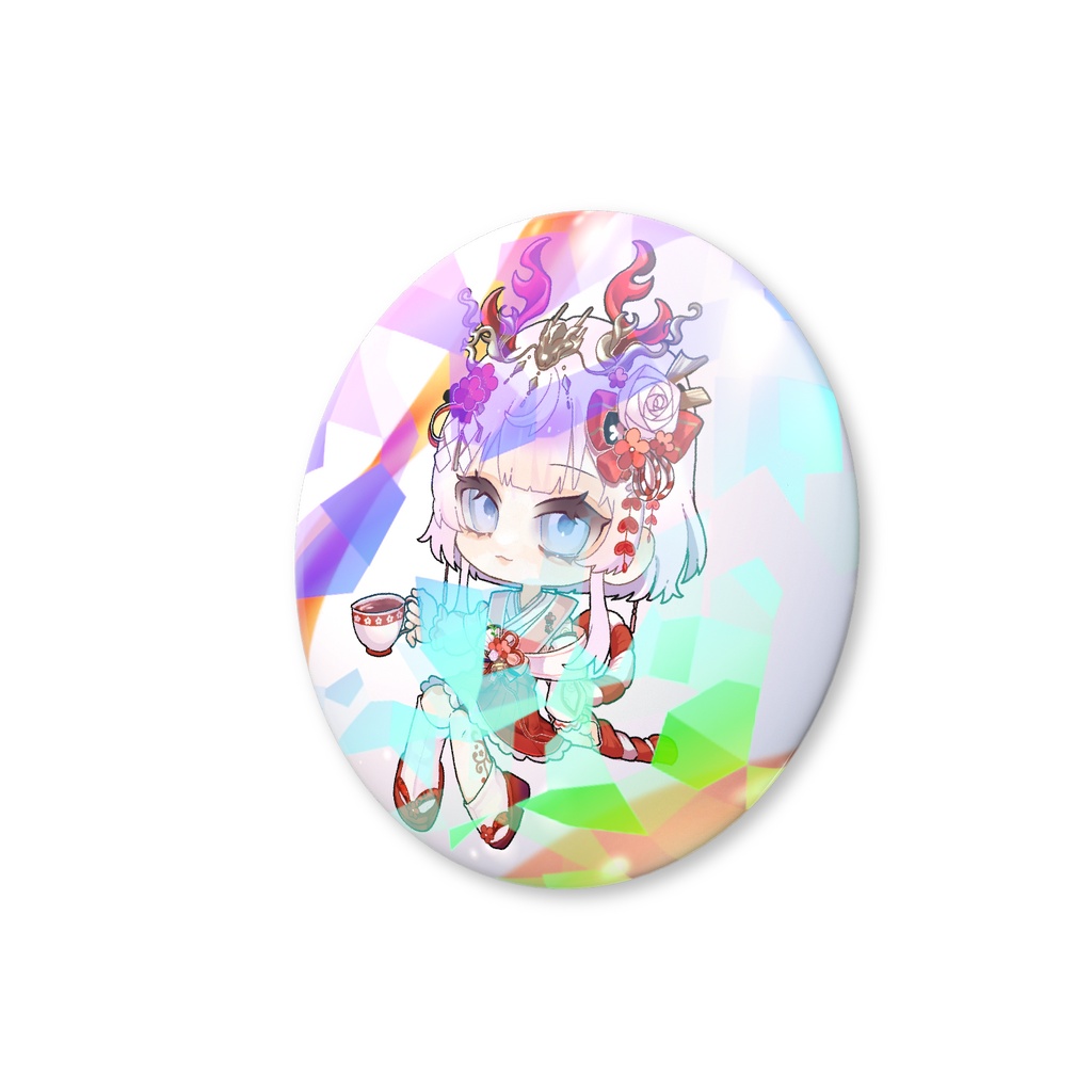 【期間限定】杏森李1周年記念_ホログラム缶バッジ