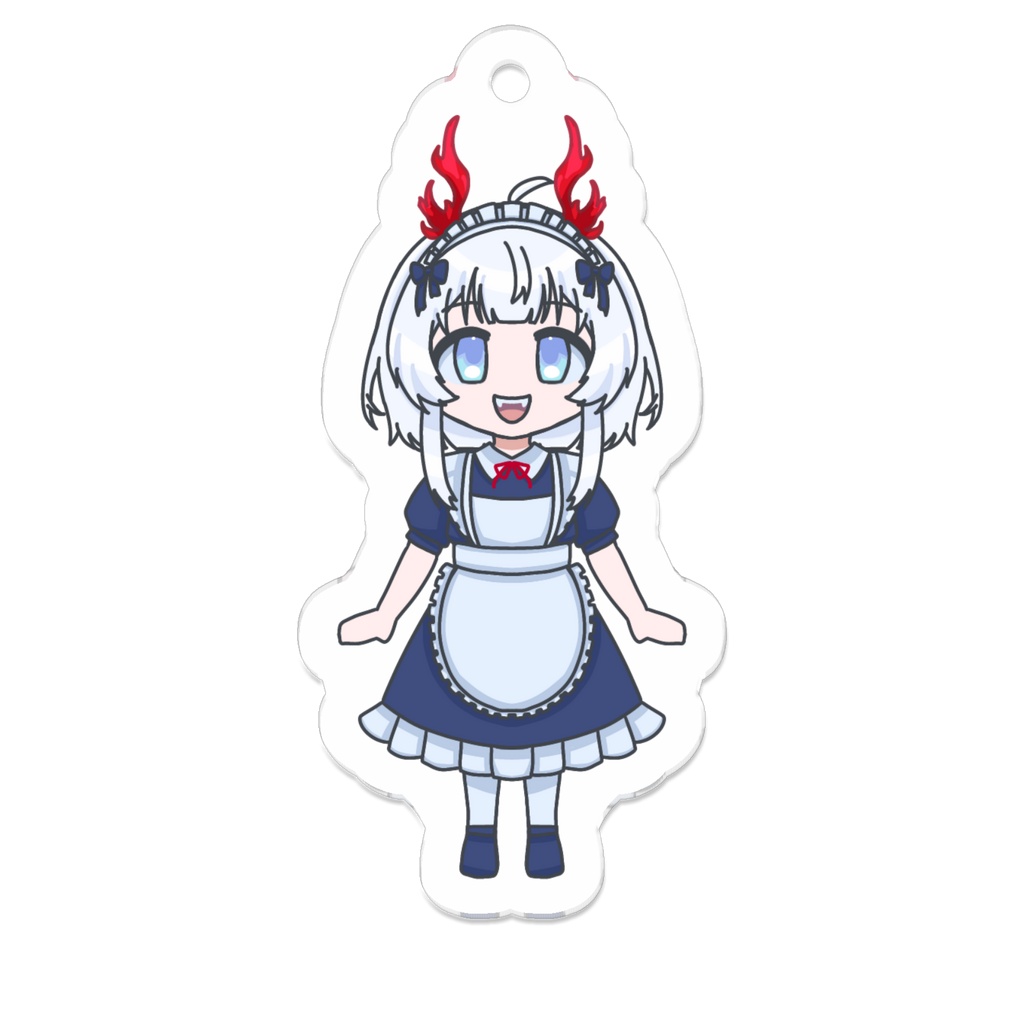杏森李_メイド服_アクリルキーホルダー