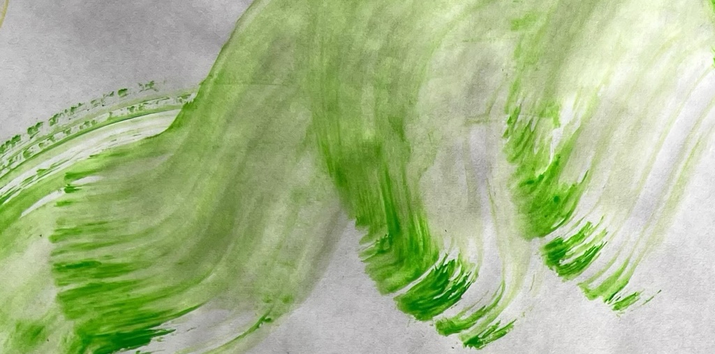 Acrylic soft green texture  -Yohaku Textures No.01