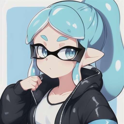 スプラトゥーン-インクリングガール(黒のジャンパー)
