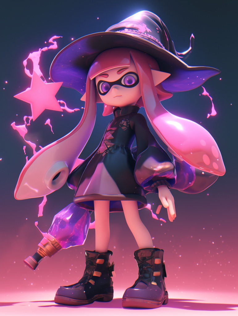 Splatoon Inkling girl - 3D art