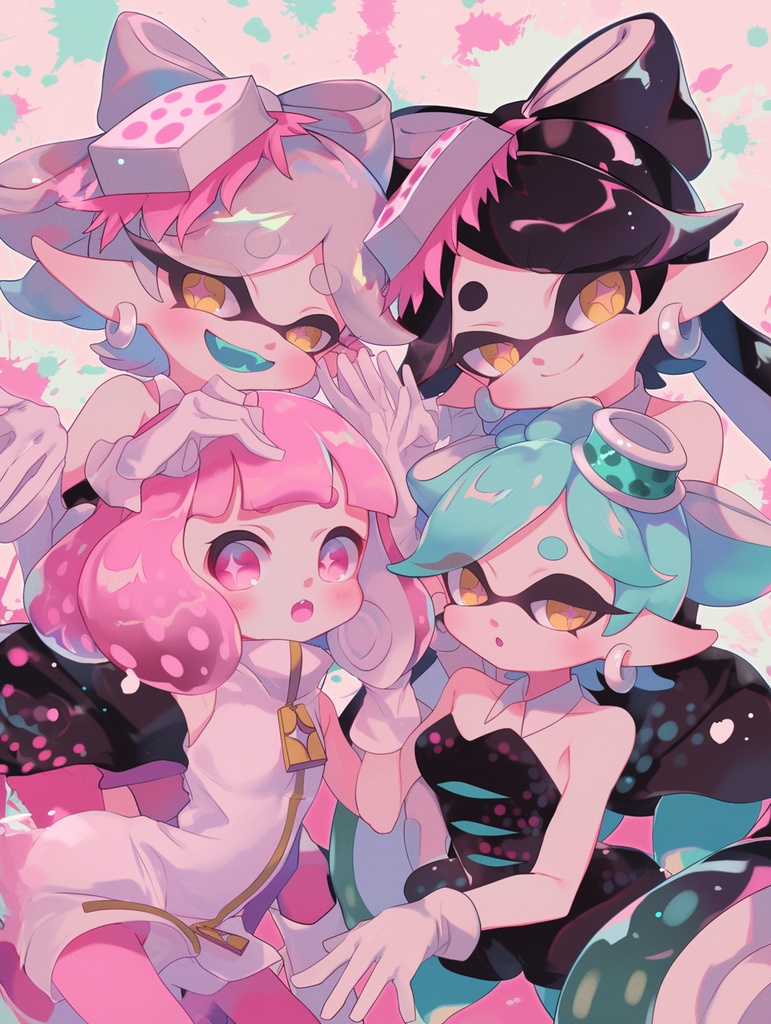 Splatoon art - Squid Sisters