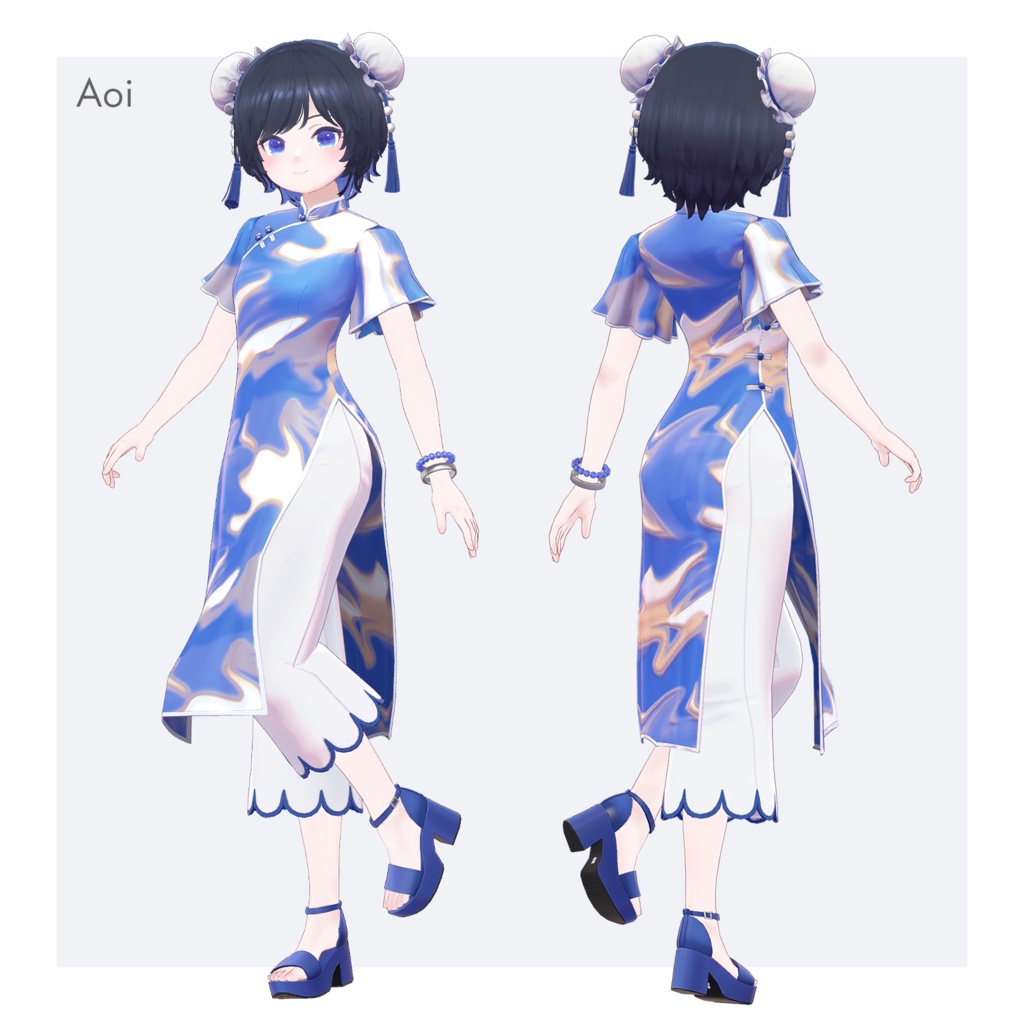 【アオイちゃん・ヒビキ専用】チャイナスタイル