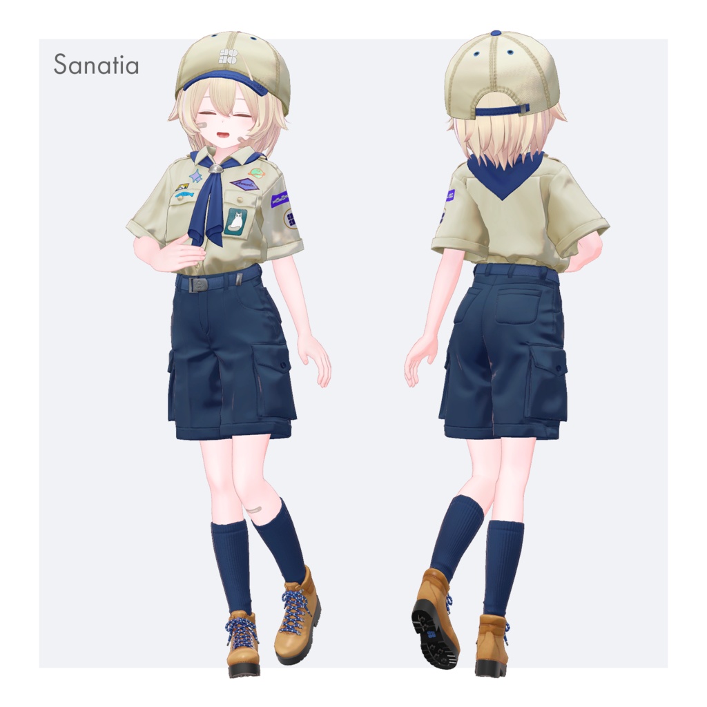 【複数アバターセミ対応】探検服