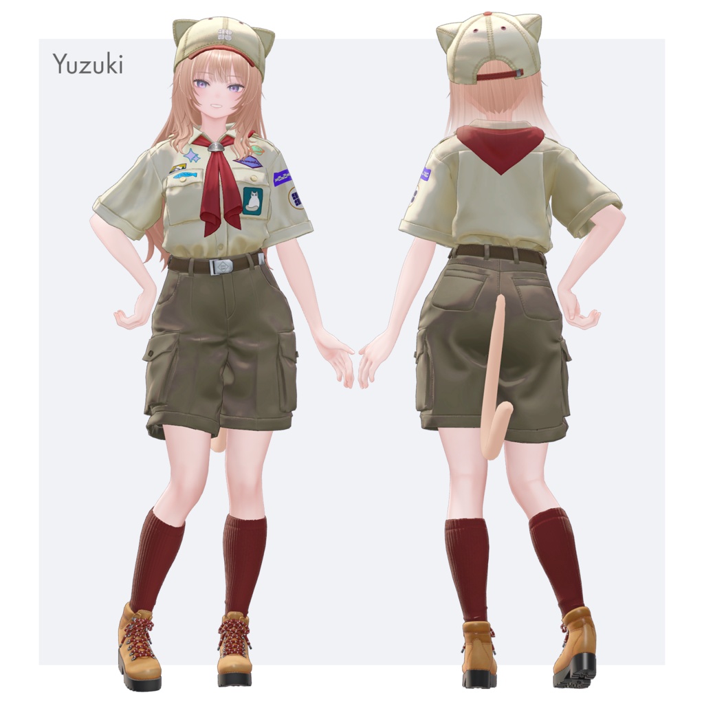 【複数アバターセミ対応】探検服