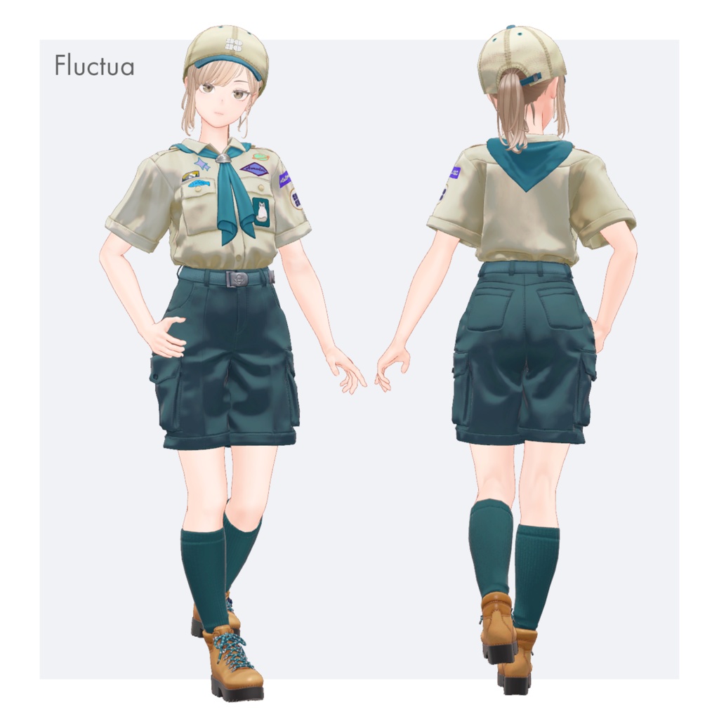 【複数アバターセミ対応】探検服