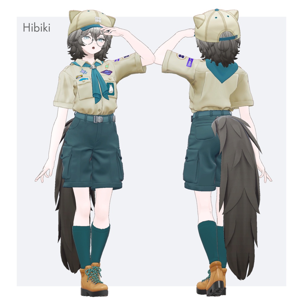 【複数アバターセミ対応】探検服