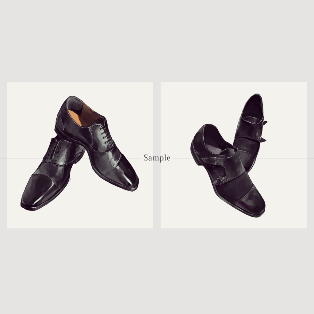 【COMITIA150 新刊】Leather shoes drawing