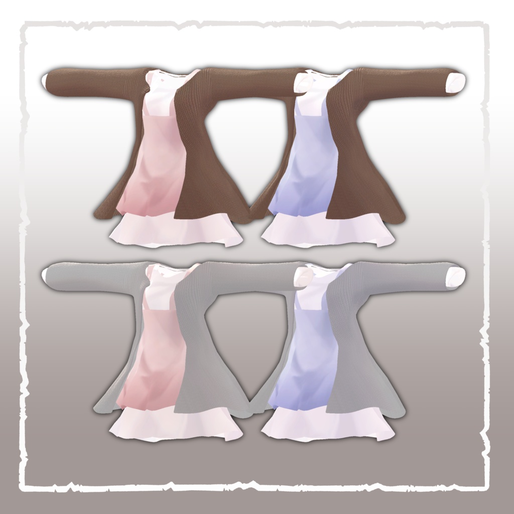【14アバター対応】Cardigan & Casual dress