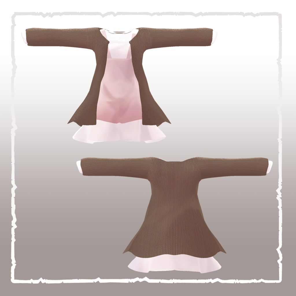 【14アバター対応】Cardigan & Casual dress