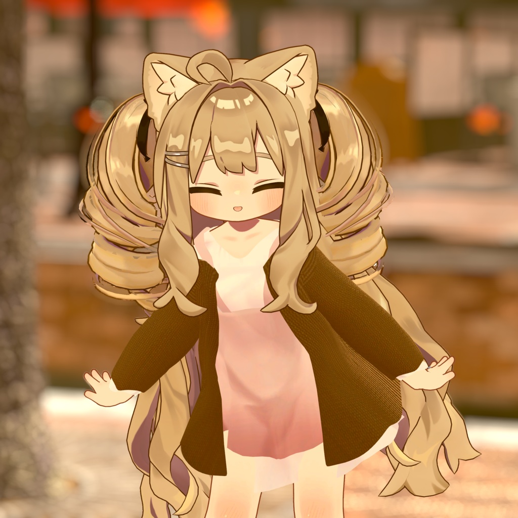 【14アバター対応】Cardigan & Casual dress