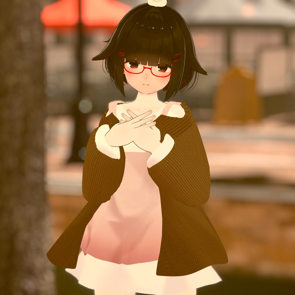 【14アバター対応】Cardigan & Casual dress