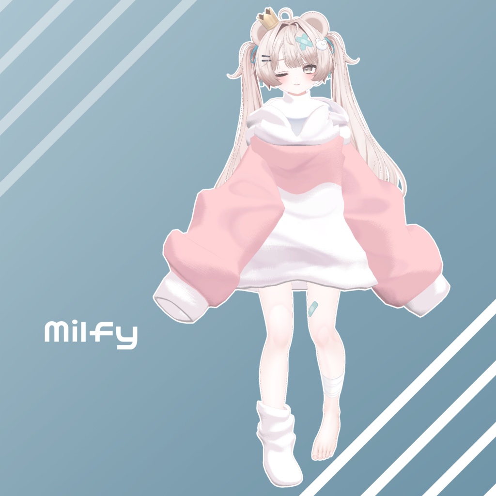 【18アバター対応】Lazy hoodie