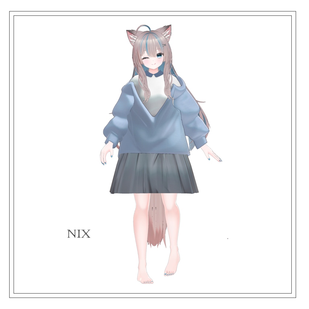 【28アバター対応】Loose Cardigan Uniform