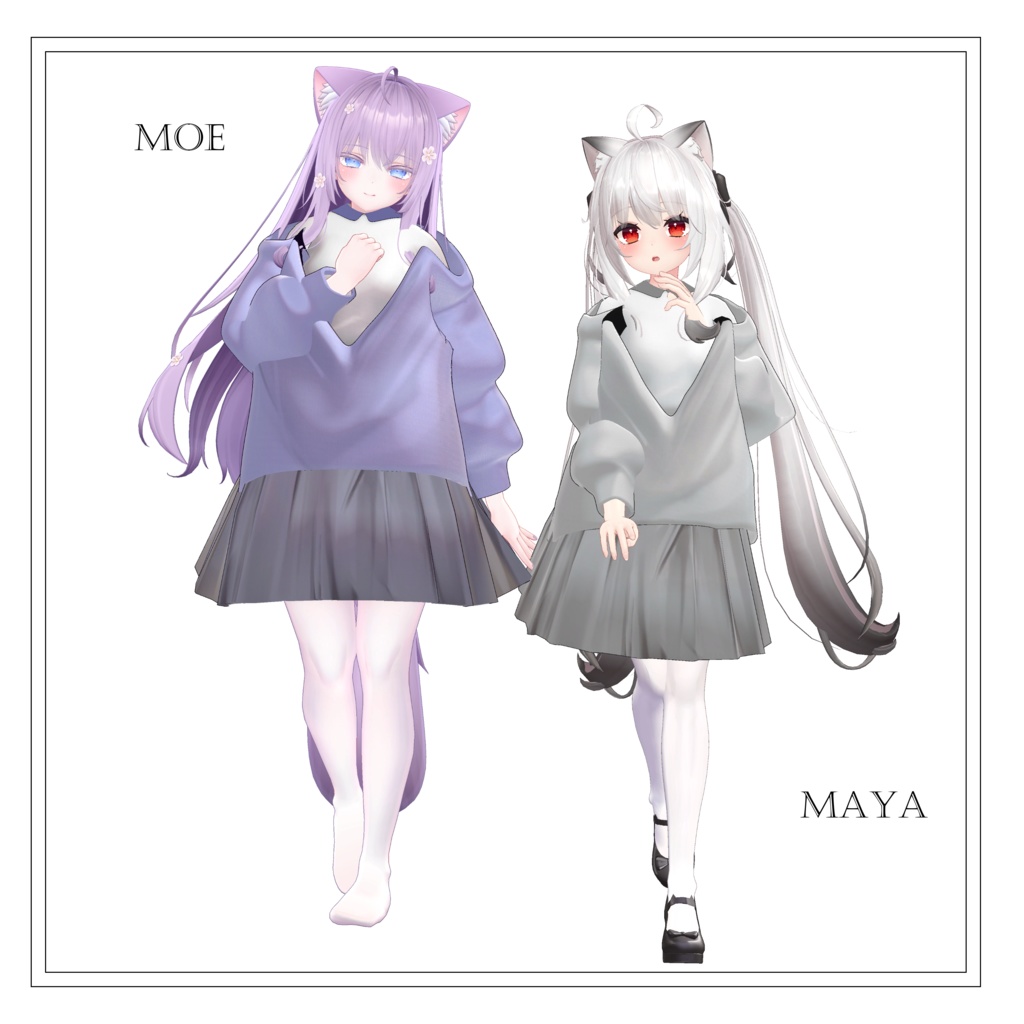 【28アバター対応】Loose Cardigan Uniform