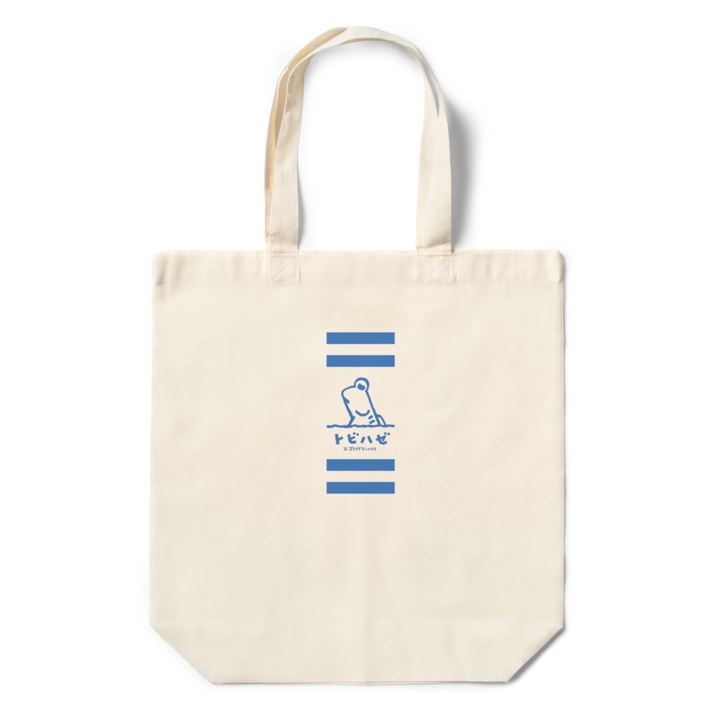 エコバッグ トビハゼA横顔(青、ピンク、緑)