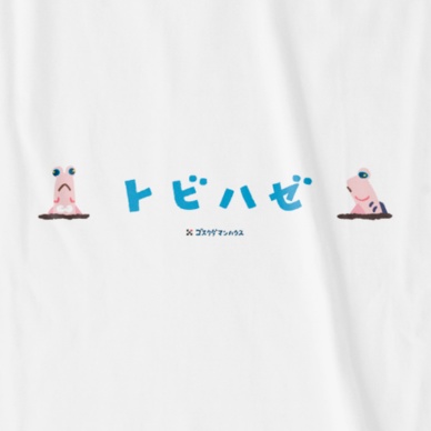 トビハゼ ペイント2&5 水色 白T前面