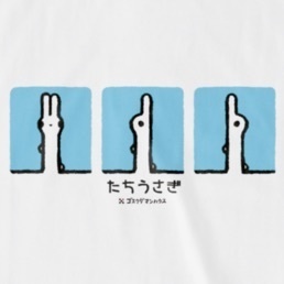Tシャツたちうさぎ3匹