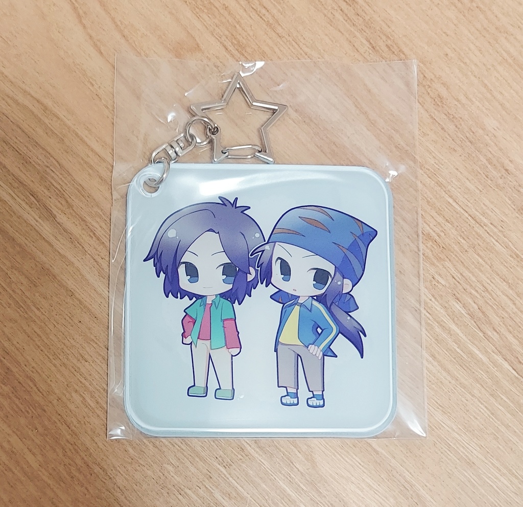 双子クリアチャーム&コースターセット