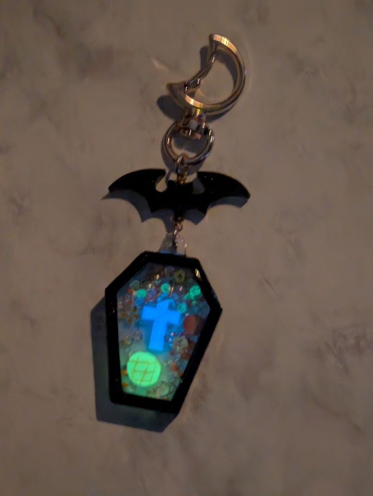 吸死 ジョン 光る棺型キーホルダー