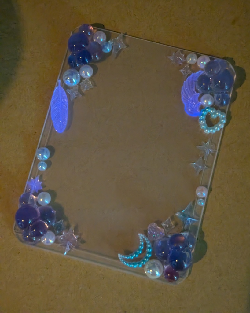 キラキラバブル トレカケース 青 紫(青系パウダー)