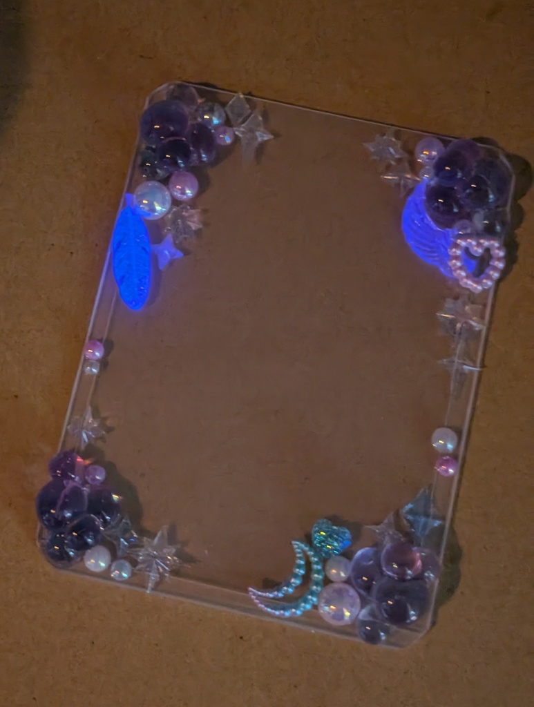 キラキラバブル トレカケース 青、紫(エメラルドパウダー)