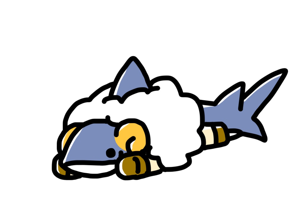 さめひつじアクリルキーホルダー