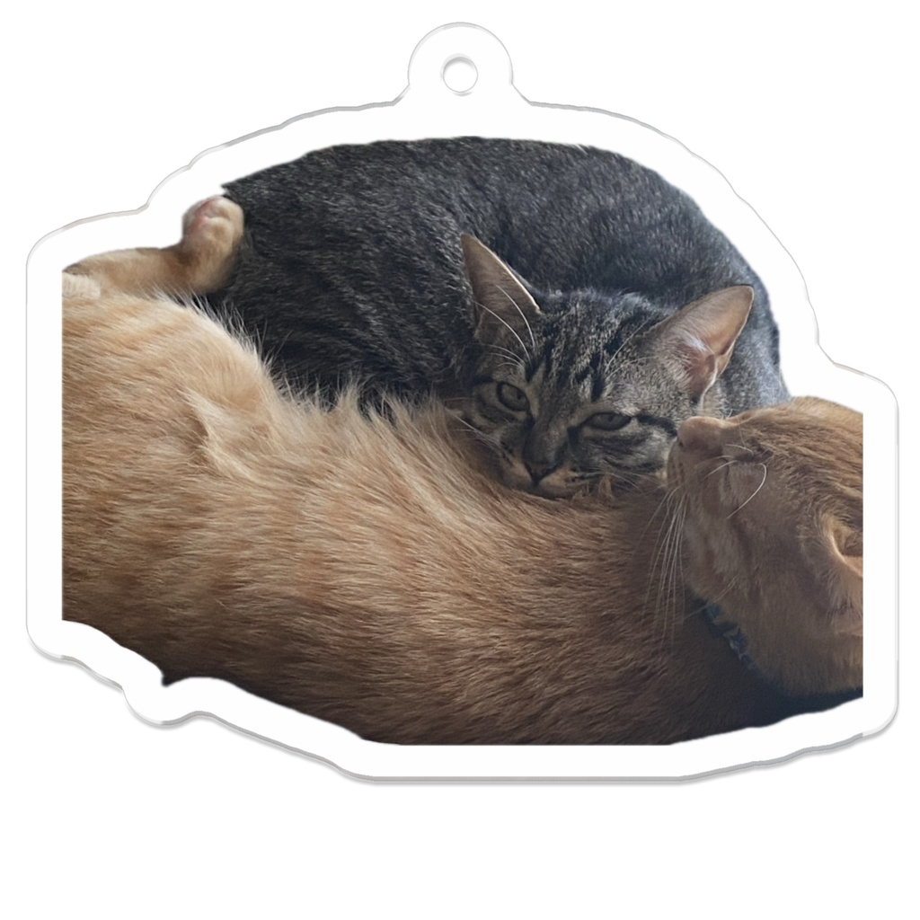 だいずとあずきのアクリルキーホルダー