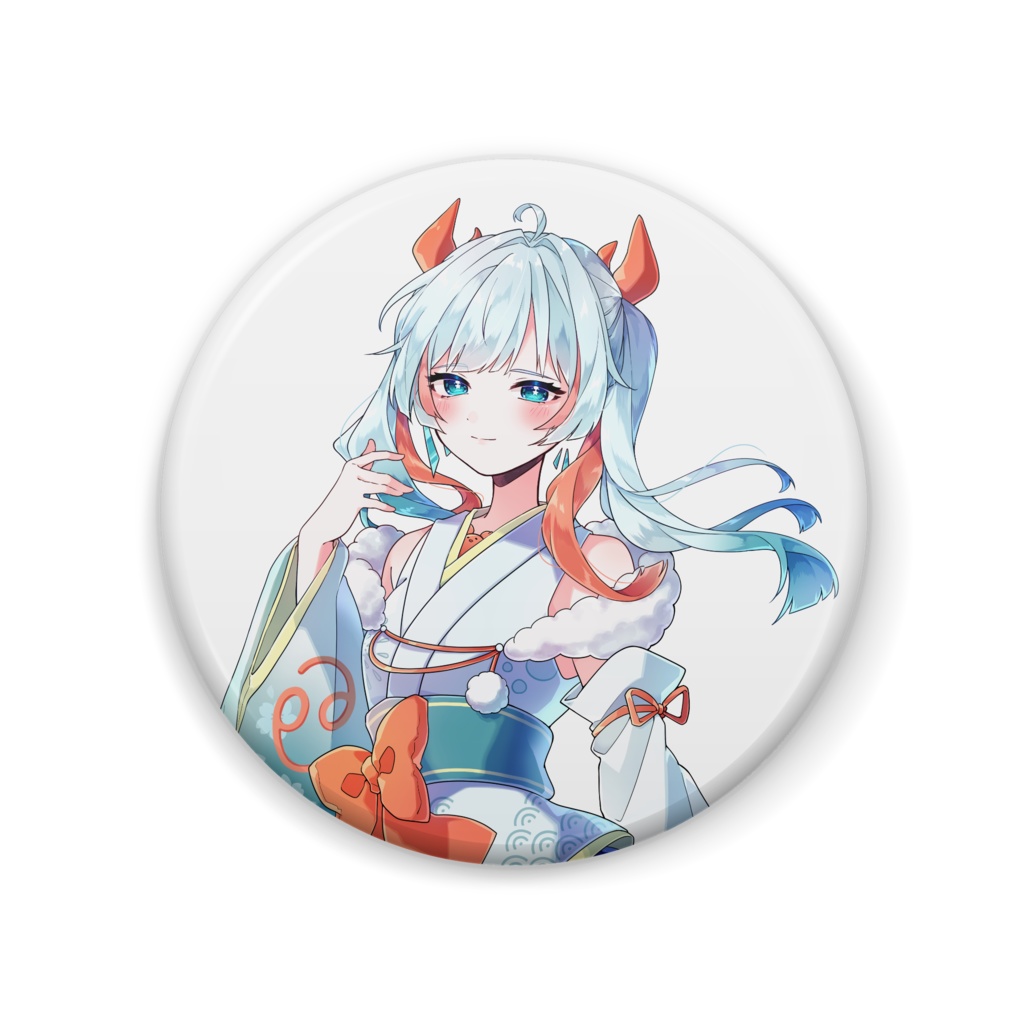 儚げなカニちゃその缶バッチ