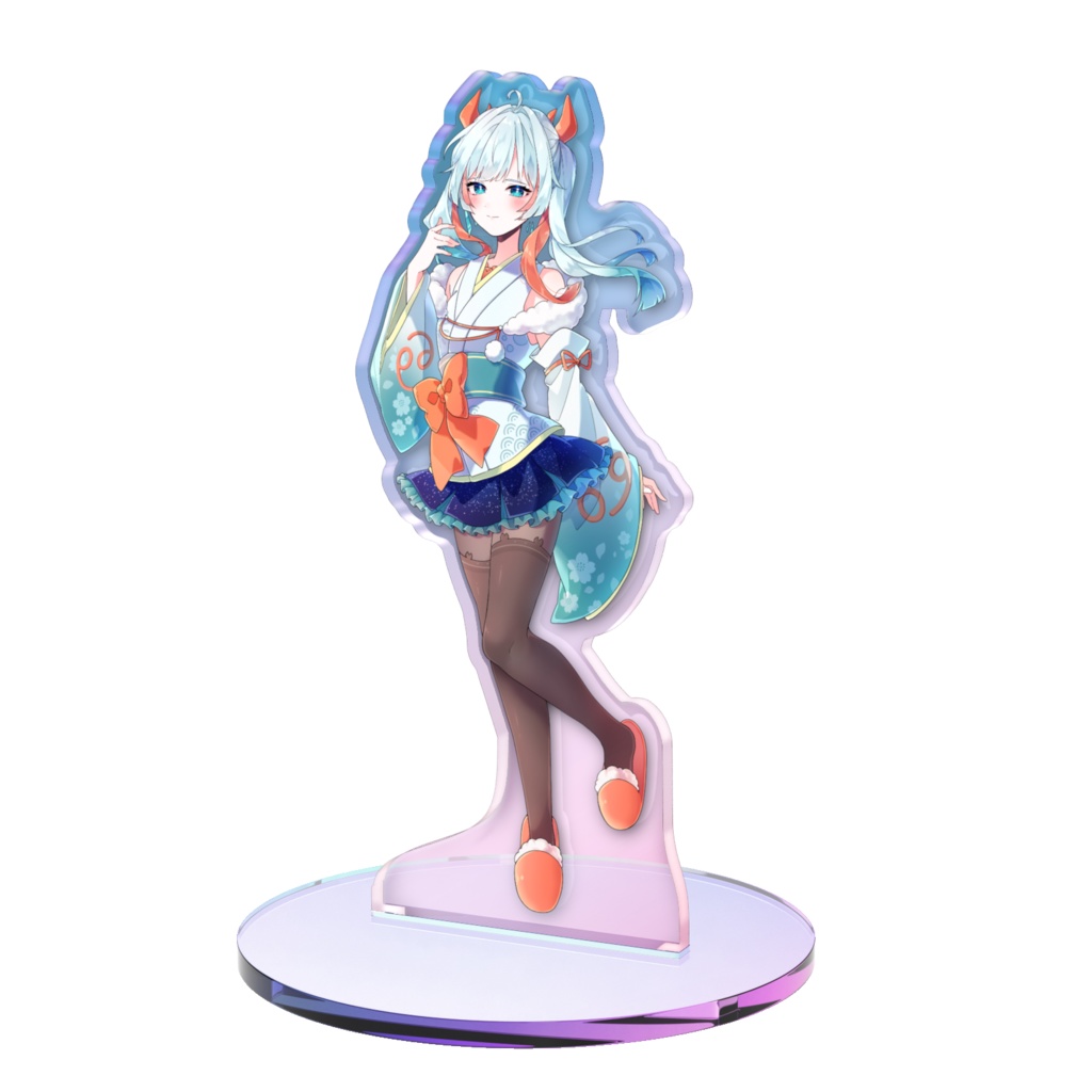 儚げなカニちゃそのオーロラアクスタ