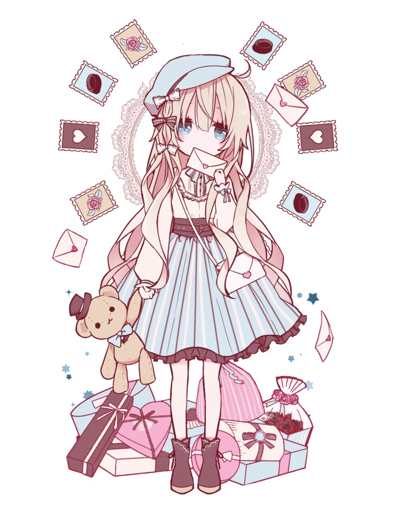 うちの子アクキー【レター】