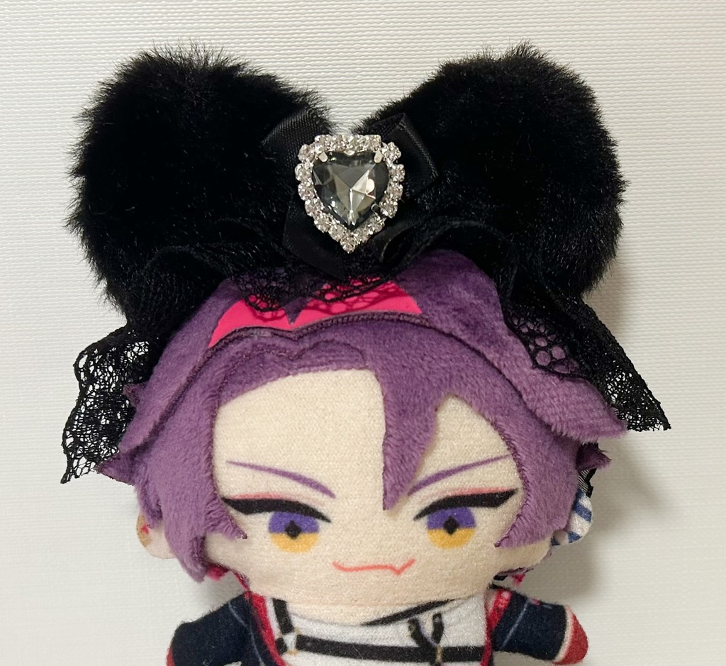 しろくろねこヘッドドレス