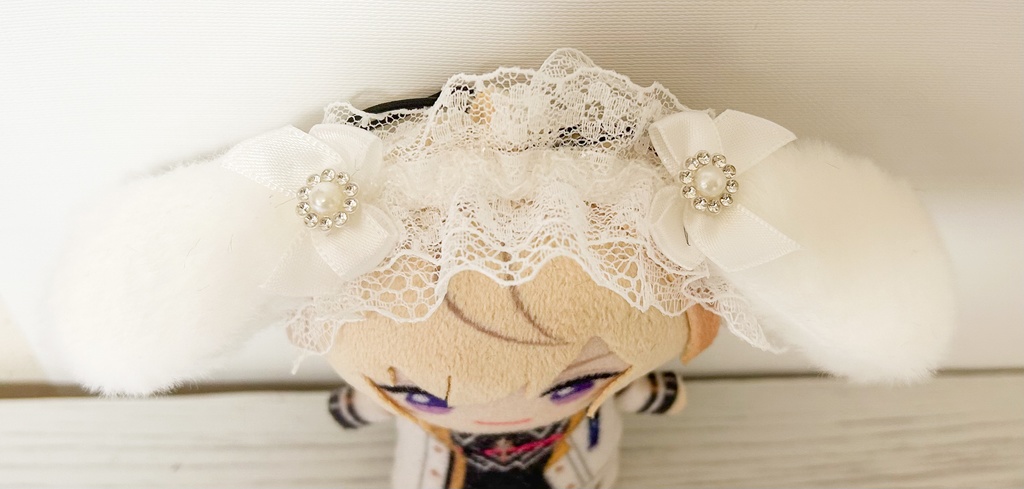 しろくろうさぎヘッドドレス