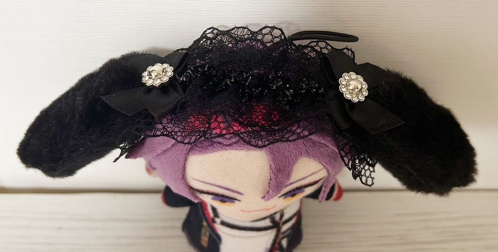 しろくろうさぎヘッドドレス