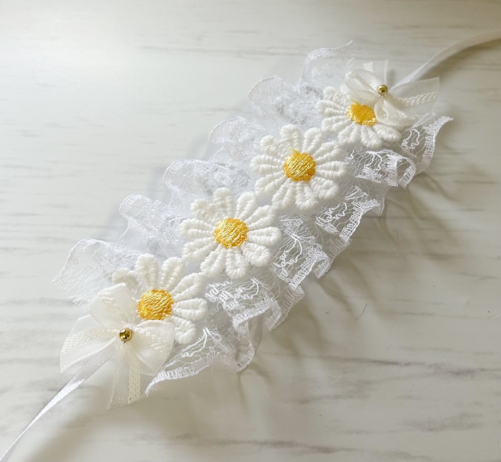 フリフリお花ヘッドドレス
