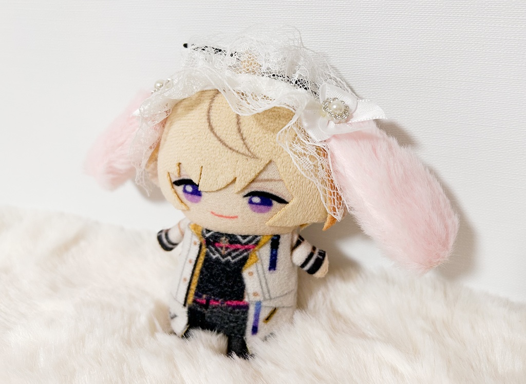 うさみみヘッドドレスあおピンク