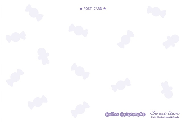ハロウィンポストカード