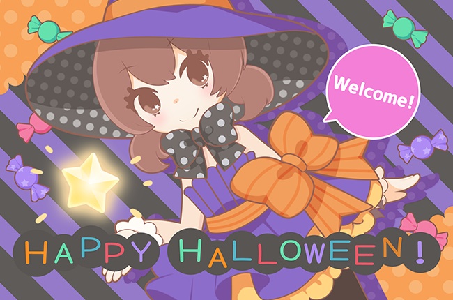 ハロウィンポストカード