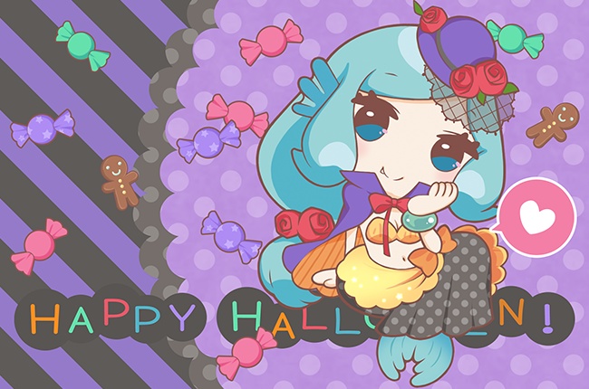 ハロウィンポストカード