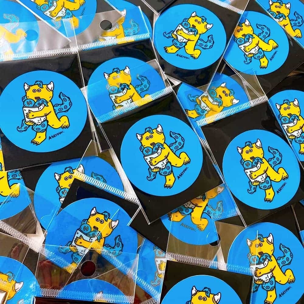 丸型ステッカー たこちゃん