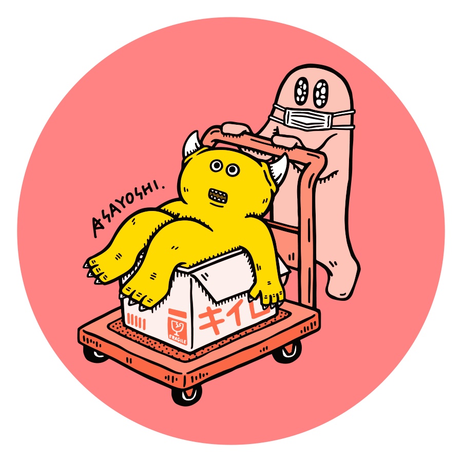 丸型ステッカー たらこちゃん