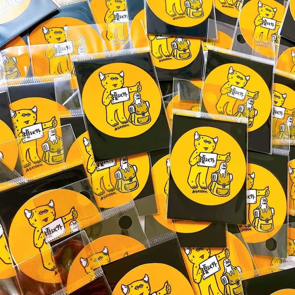 丸型ステッカー ヒッチハイク