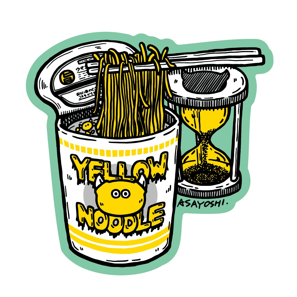 ステッカー カップラーメン