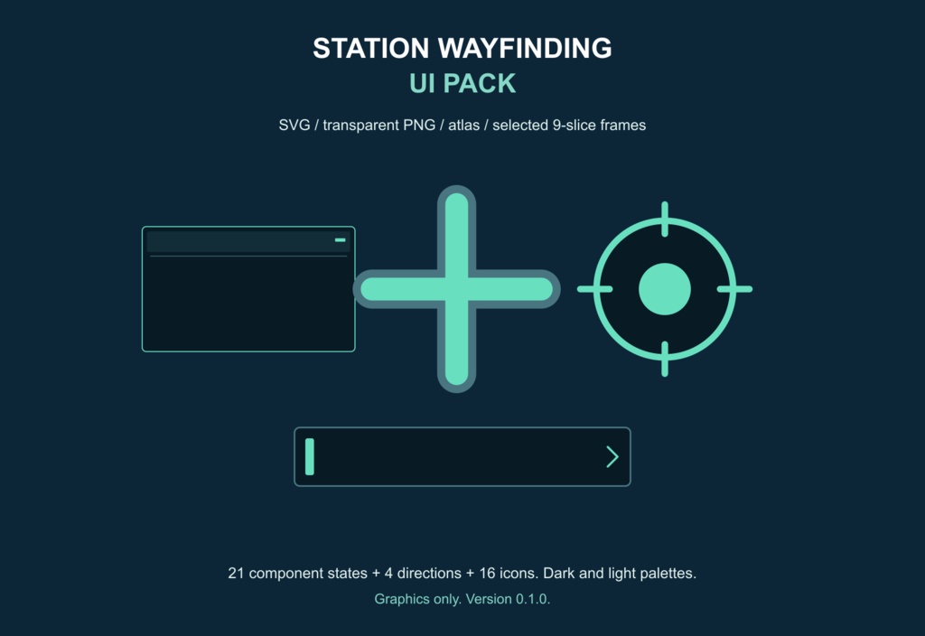 Station Wayfinding UI Pack v0.1.1｜施設案内・マップUI素材
